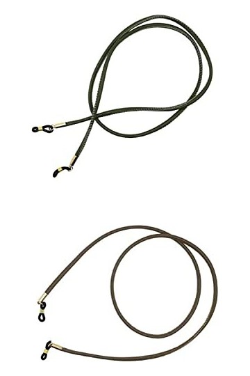 DSFEN 2 pièces en Cuir PU Lunettes Corde Cordon Sangle Lunettes de Soleil retenue Femmes Hommes