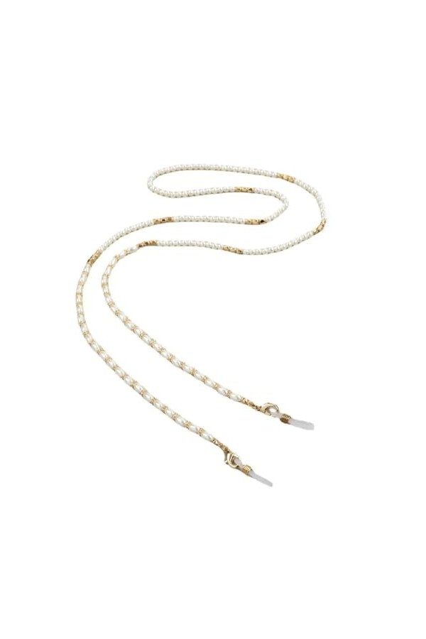 Sweden Chaîne de lunettes longues en perles, chaîne découteurs multifonctionnelle polyvalente for femmes