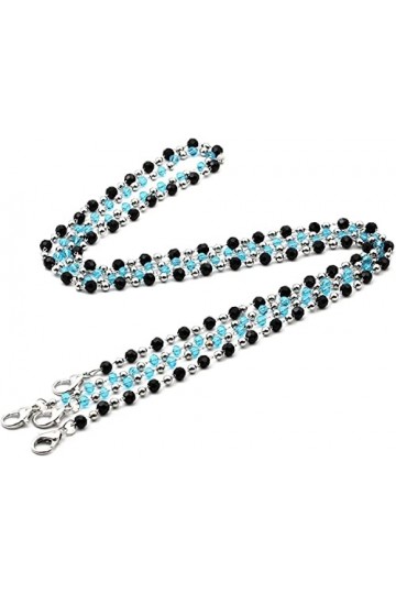 DSFEN Lunettes colorées chaîne perlée chaîne Collier Sangle perlée ing lanière Lunettes Sangles Porte-Lunettes de Soleil chaî