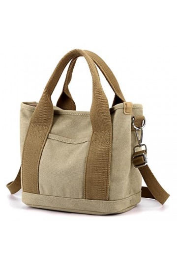 zhongningyifeng Petit sac à main pour femme - Mini sac fourre-tout en toile avec fermeture éclair - Pour lécole, les voyages