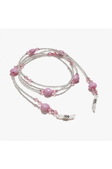 LEIGE Bohemia 4 Couleurs Bloc de verrouillage de couleur Cordons de perles Lecture Lunettes Chaîne Mode Femmes Sunglasses Acc