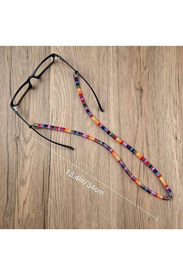 DSFEN 4 pièces chaîne de Sangle de Lunettes Coton Grossier tressé chaîne de Lunettes Lunettes de Sport retenue Lunettes de So