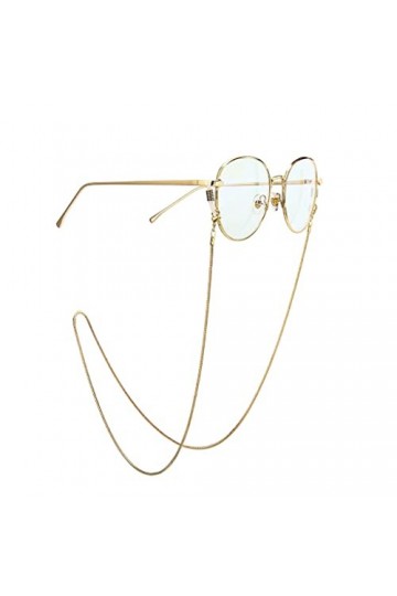 Cordon de Lunettes 1,2 mm Mode Or et Argent Lunettes de Soleil Chaîne de Lunettes Chaîne Serpent Couleur : E, Taille : 1 E