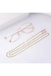 ZWEBY Chaînes de Lunettes Femmes Verres Décoratifs Rétro des Femmes Anti-chaîne Perdue Facile À Utiliser Et À Transporter