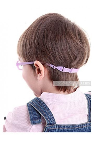 YANJ Mode 5 pièces de Lunettes pour Enfants garçon et Fille avec Cordon élastique, tête de Lunettes pour bébé avec Corde de S