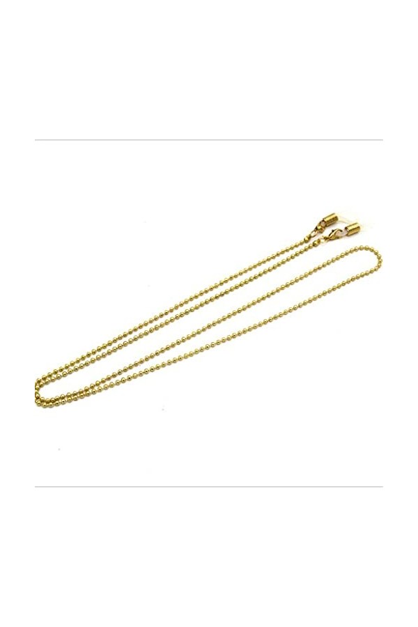 HOUKAI Chaîne de Lunettes pour Femmes Gold Couleur Perle Chaîne Chaîne Hip Hop Lunettes Sangle Lunettes de Soleil Cordes Verr