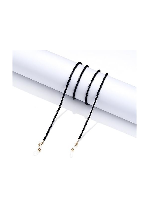 TONZN Chaîne de lunettes en cristal artificiel chaîne de suspension pour écouteurs suspendus au cou des femmes couleur : E, 