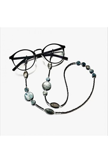 HOUKAI Bohemian texturé Cordes de la chaîne en Pierre colorée Lecture Lunettes Chaîne Femmes Sunglasses Accessoires Lanyard H