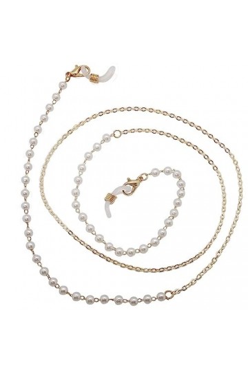 Chaîne de Lunettes de Perle Chaîne de Masque Galvanoplastie Couleur : D, Taille : 60cm D 60cm 