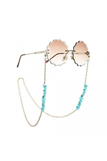 chaîne de lunettes Chaîne de lunettes pour femmes Bohemian Pierre naturelle Lanière Lanyard Lunettes Sangle Lunettes de solei