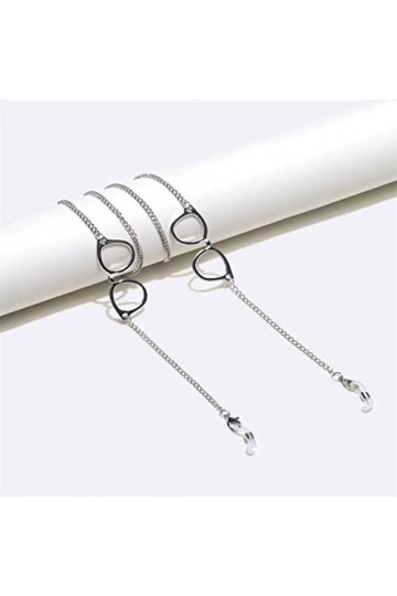 SDFGH Corde à lunettes en métal Pendentif for lunettes en or Chaîne à lunettes faite à la main Chaîne à lunettes