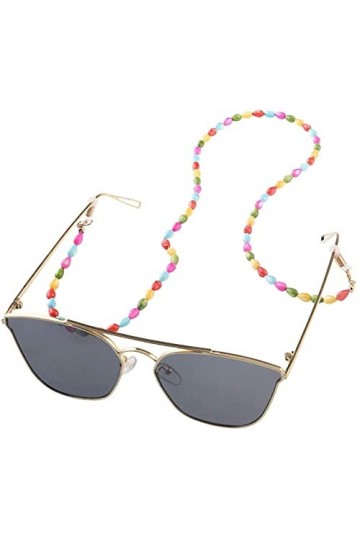 Chaînes de lunettes Cordons de lunettes Chaîne de lunettes de soleil antidérapantes pour femmes Chaîne de lunettes de vue San