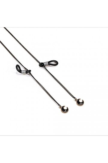Chaînes de lunettes Style ethnique Pendentif Croix de Lune Lanière Sangle de maintien Chaîne de lunettes de lecture Femmes Lu