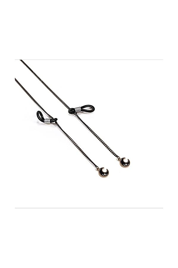 Chaînes de lunettes Style ethnique Pendentif Croix de Lune Lanière Sangle de maintien Chaîne de lunettes de lecture Femmes Lu