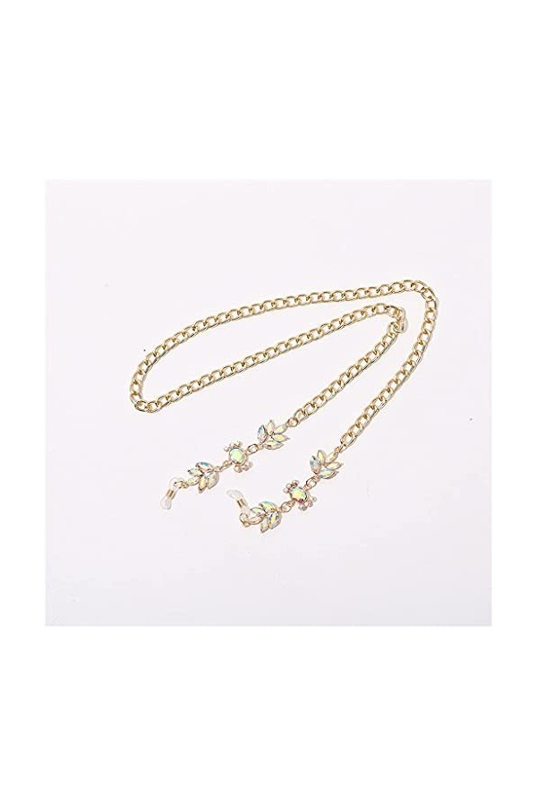 HAOLI Lunettes Chaîne Titulaire Cristal Lanyard Lunettes De Mode Sangle Lunettes De Soleil Cordons Lunettes Décontractées Acc