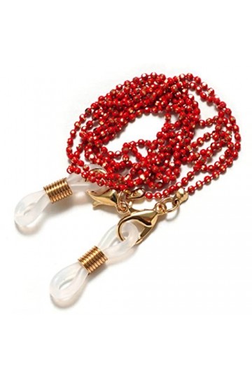 Artificielle Vintage Lunettes Ceinture Options Multicolor Chaînes de lunettes perlées Porte-ceinture de masque élégant Simple