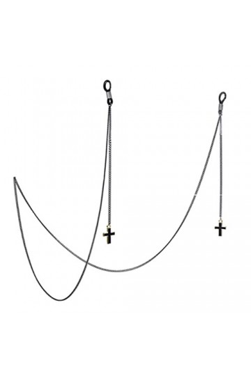 SOFERI Artificiel Chaîne de lunettes élégante chaîne de retenue de lunettes personnalisée Vintage multifonction Anti-lâche lu