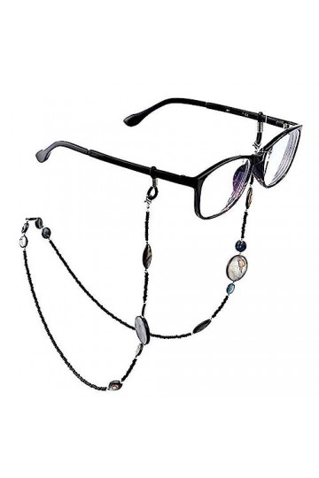 TONZN Lunettes Chaîne Shell Perles Femmes Longe Titulaire Sangle Lunettes De Soleil Retenue D 70cm 
