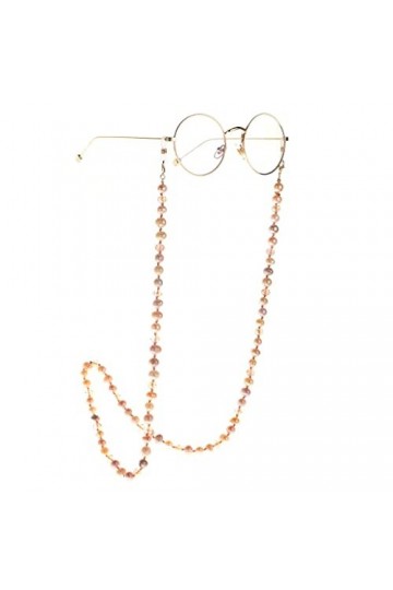 TONZN Chaîne de lunettes en perles naturelles Lunettes de soleil polyvalentes Lunettes de presbytie Ne se décolorent pas Lune