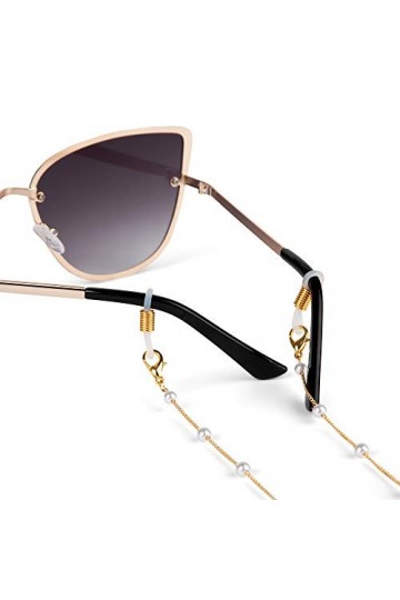 Chaînes de lunettes pour femme - Chaîne de masque - Élégante chaîne de lunettes de soleil ou de lunettes - Chaînes de lunette