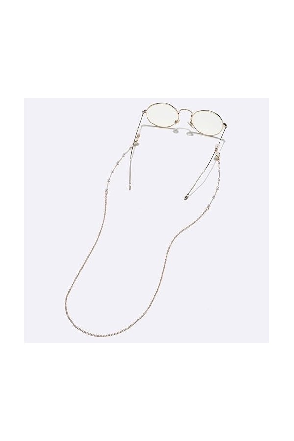 TONZN Perle Lunettes Chaîne Collier Lunettes De Soleil Myope Presbytie Corde Chaîne Lunettes D 70CM 
