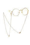Lunettes de soleil Lunettes Chaîne Collier Lunettes de Soleil Myope Presbytie Corde Lunettes Chaîne Couleur : E, Taille : 70