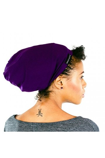 Grace Eleyae Casquette de sommeil doublée en satin pour femme, lilas, Taille M