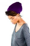Grace Eleyae Casquette de sommeil doublée en satin pour femme, lilas, Taille M