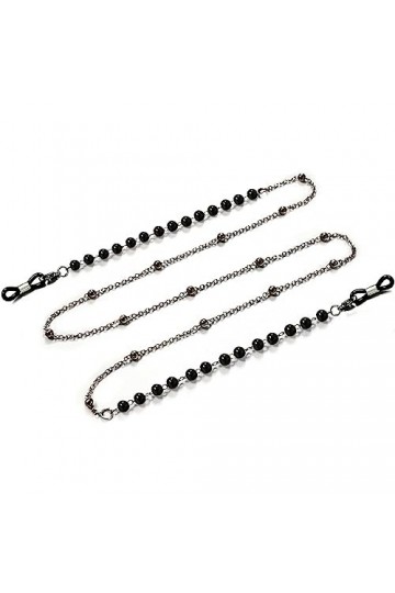 Perle Faite À La Main Chaîne De Perles Rondes Lunettes Chaîne Clip Perle Clip Accessoires De Lunettes Couleur : D, Taille : 