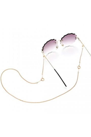 YANYUESHOP Chaîne de Lunettes de Lecture Chaîne à Double Cercle en métal pour Cordons de Lunettes Longe Accessoires de Lunett