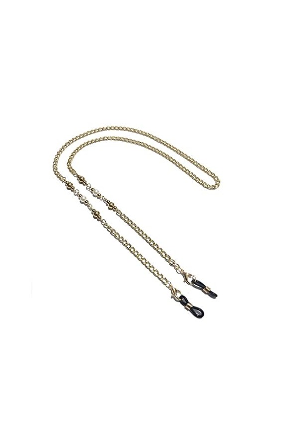 HAOLI Chaînes de Lunettes Chaîne épaisse Imitation Perle Perle Lunettes Chaîne Femmes Lunettes De Soleil Accessoires Chaîne L