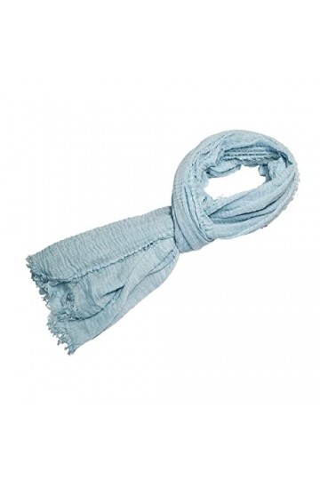 Chapeau-tendance Cheche froissé uni écharpe foulard Homme Femme