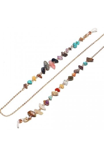 Chaîne Lunettes Collier Lunettes de Soleil Myope Presbytie Anti-Perte Lunettes Corde Oeil Longe Couleur : D, Taille : 70CM 