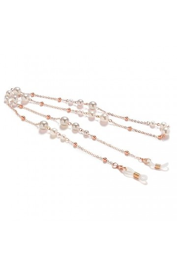 Collier Collier De Perles Chaîne De Lunettes Multicouche Épaisse Chaîne De Lunettes Plaqué Or Lunettes Couleur : D, Taille :