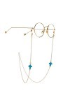 TONZN Accessoires résistants à la décoloration chaîne de lunettes de mode turquoise D 1 