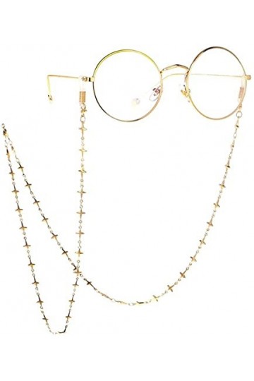 Chaînes de lunettes Or Chaîne de lunettes pour femmes Cordons de chaîne rétro Sangle de lunettes Cordon de cou Cordon de lune