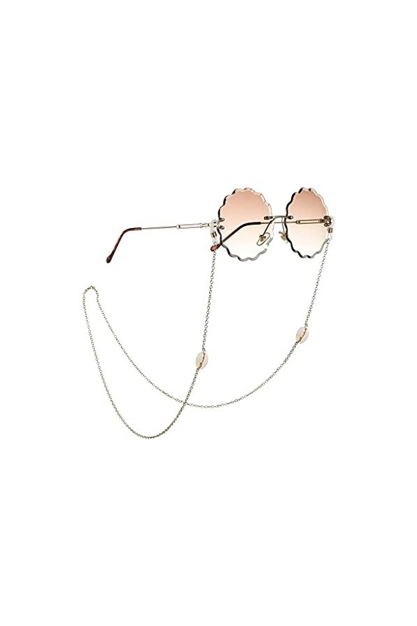 HAOLI Lunettes Chaînes Lanière pour Lunettes Conch Shell Lunettes Chaîne Lunettes De Mode Sangle Lunettes De Soleil Cordons L