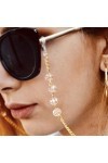 Chaînes de lunettes de soleil de lecture en cristal transparent Perle Femme Longe Accessoires Lunettes de soleil Maintien San