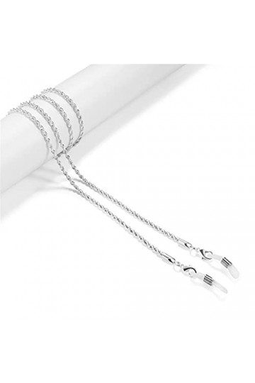 YANYUESHOP Porte-chaîne de Lunettes pour chaîne torsadée Lanière en métal Sangle de Lunettes Cordons de Lunettes de Soleil Ac