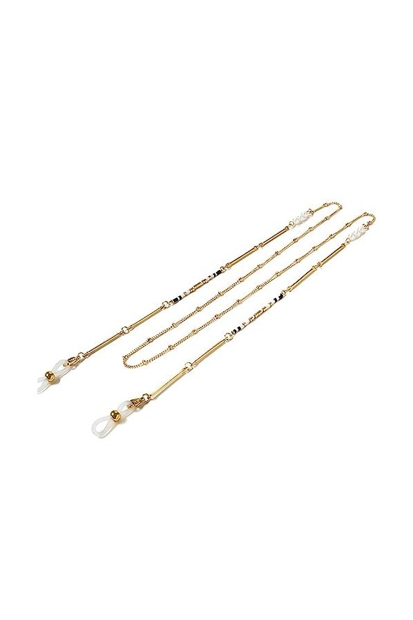 TONZN Longue perle lunettes accessoire lunettes chaîne lunettes chaîne tour de cou lunettes corde D 78CM 