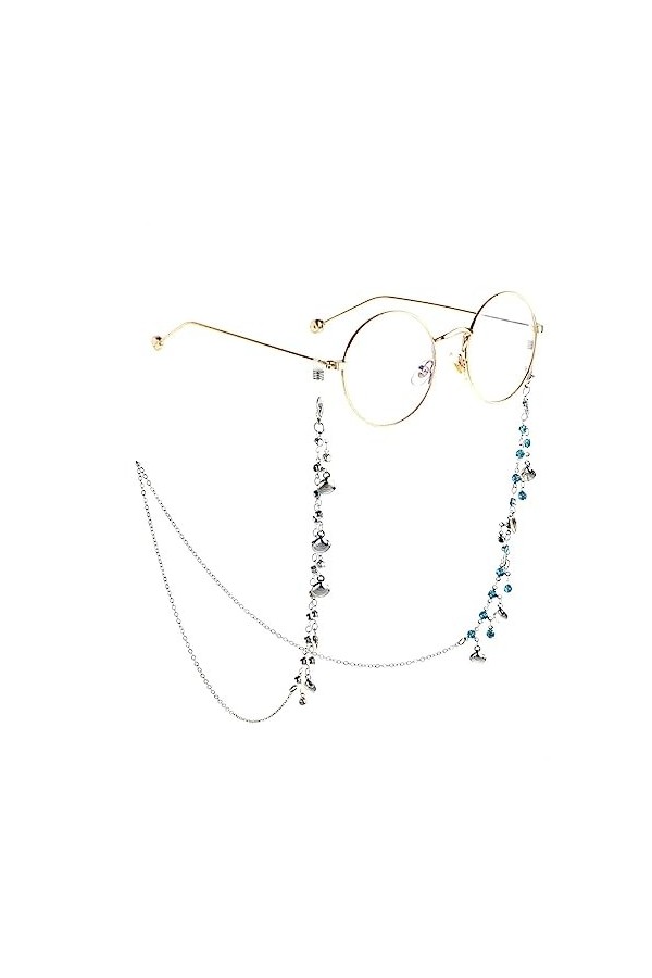 Strass Coquille Chaîne Lunettes Chaîne Lunettes De Lecture Perdre Chaîne Lunettes Accessoires Couleur : E, Taille : 70CM E