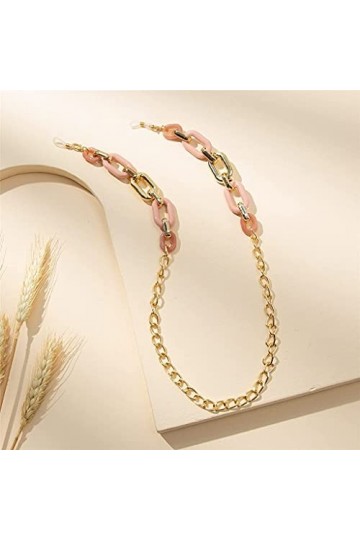 Chaînes de lunettes Chaîne de lunettes de soleil en acrylique léopard Lunettes de lecture pour femmes Chaîne de lunettes pour