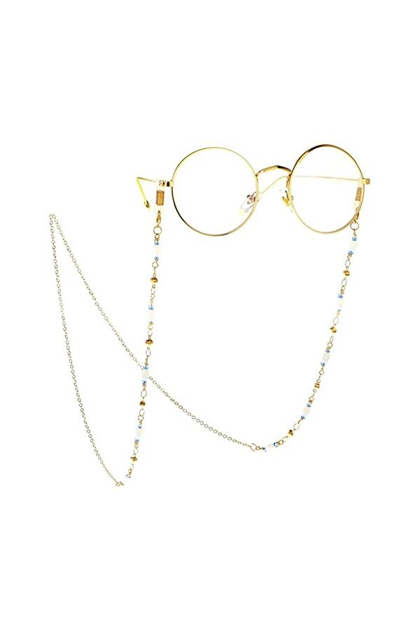 HaoLi Chaîne de Lunettes Cristal perlé Sangle de chaîne de Lunettes de Soleil Cordon de retenue de Lunettes de Soleil Corde d