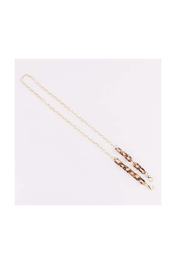 GJRFYJ Chaîne léopard Masque Lunettes Femmes Hommes Sunglasses acryliques Chaînes Lanière Lecture Lunettes Lunettes Lunettes 