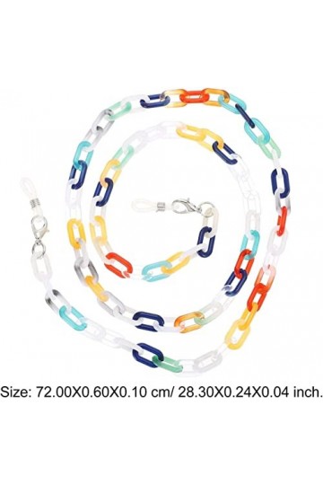 REVAHI 4 pièces Titulaire chaîne Lunettes chaîne Lien Lunettes lanières Sangle de retenue Autour du Cou pour Femme Lunettes d