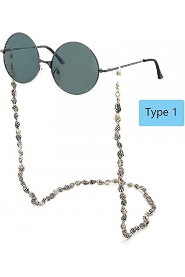 DSFEN pièces chaîne de Lunettes Lunettes de Soleil Porte-Sangle Lecture Verre Cordons lanière Collier Lunettes retenue Collie