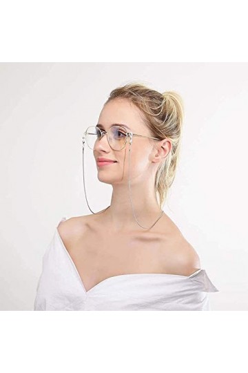 3 PCS Métal Perlé Lunettes Chaîne Lunettes De Soleil Sangle Titulaire Lecture Verre Cordons Lanière Collier Chaîne Long Colli