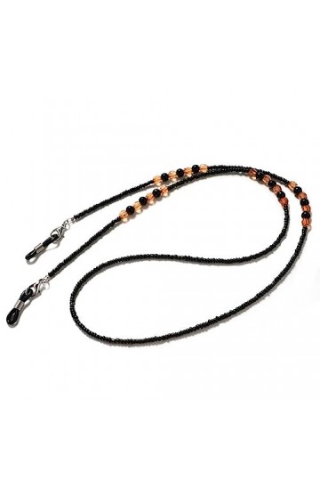 TONZN Chaîne de lunettes perlée avec chaîne de cou Lunettes de soleil Lunettes de lecture Cordon D 70CM 