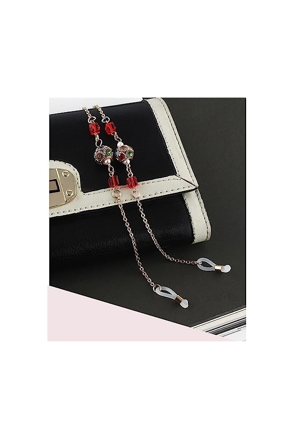 Chaîne à Lunettes Anti Chute Chaîne Suspendue Lunettes Corde Métal Couleur : E, Taille : 74cm D 74cm 