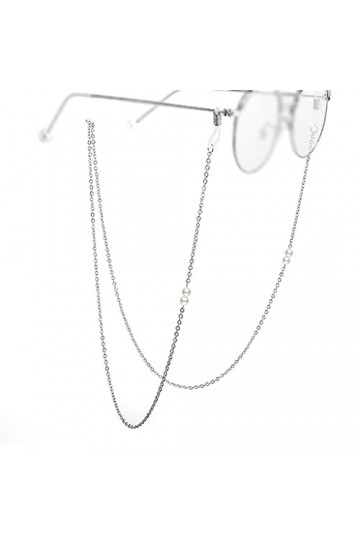 Chaîne de Lunettes de Perle Vintage Anti-Slip Lanyard Chaîne Lunettes Longe Anti-Chute et Anti-Perte Masque Casque Chaîne Co